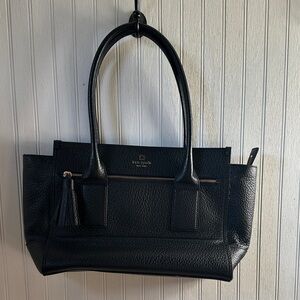 Kate Spade Black Textured Tote